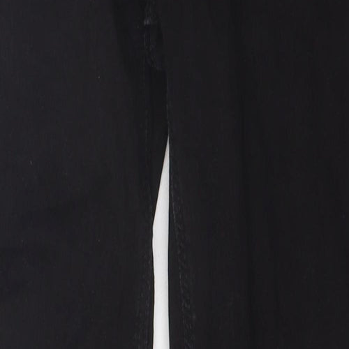 NEXT Girls Black 100% Cotton Skinny Jeans Size 12 Years Regular Zip