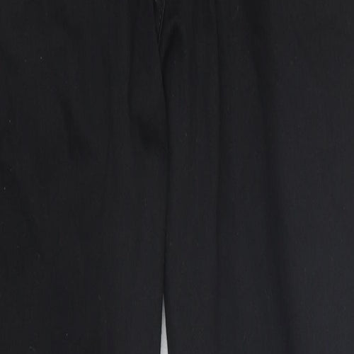 F&F Womens Black 100% Cotton Skinny Jeans Size 14 L32 in Regular Zip