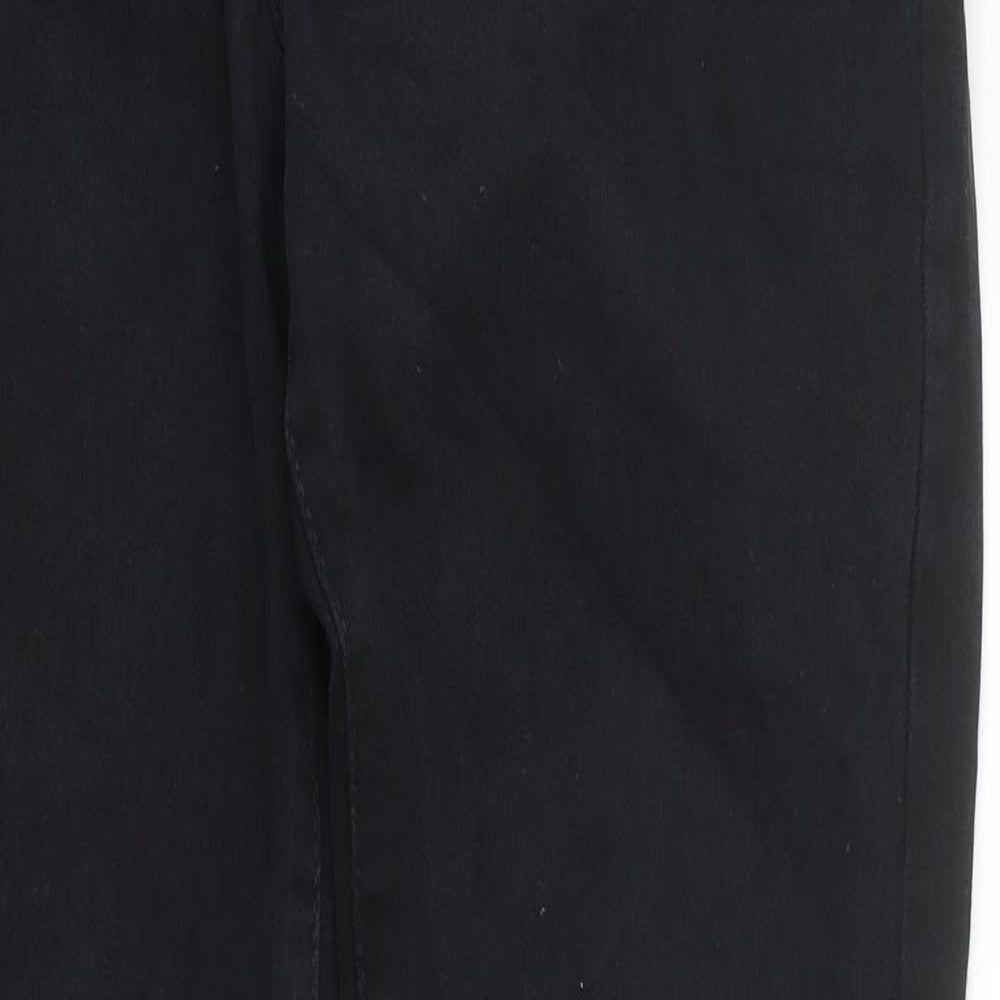 Preworn Mens Black Cotton Skinny Jeans Size 30 in L26 in Regular Zip