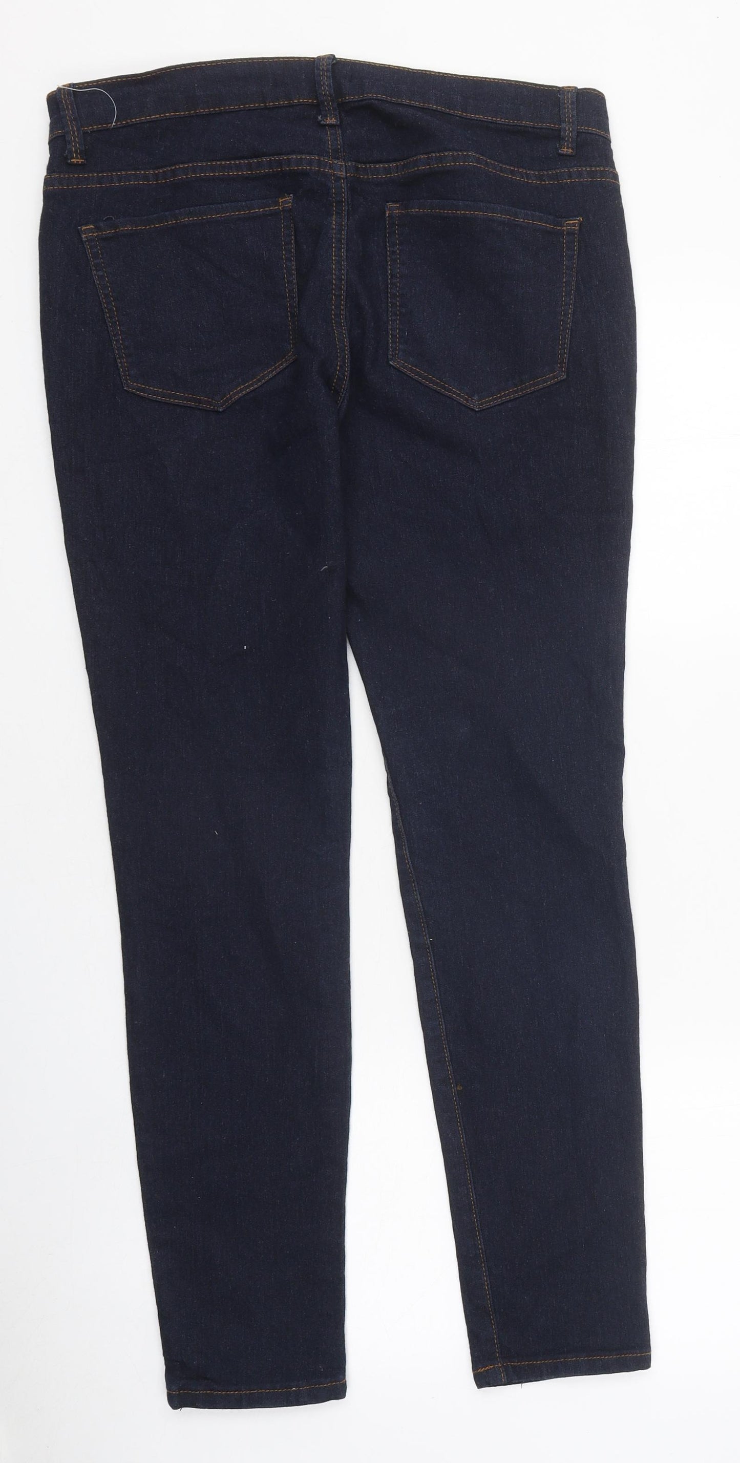 FOREVER 21 Womens Blue 100% Cotton Skinny Jeans Size 34 in L30 in Regular Zip