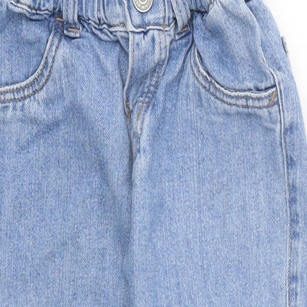 H&M Baby Blue 100% Cotton Capri Jeans Size 12-18 Months Pullover