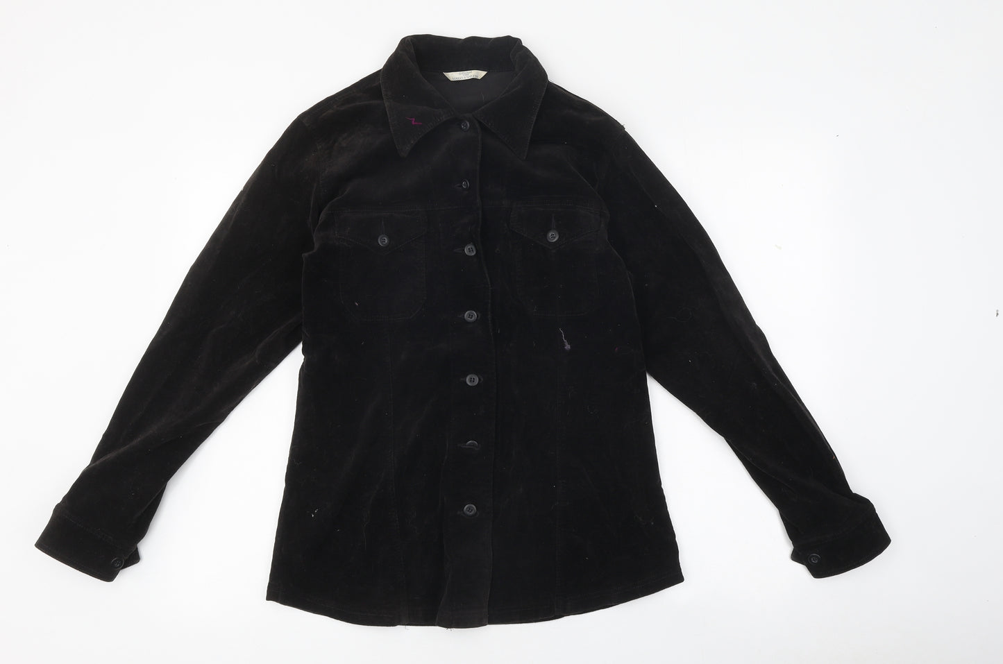 Marks and Spencer Womens Brown Jacket Size 12 Button