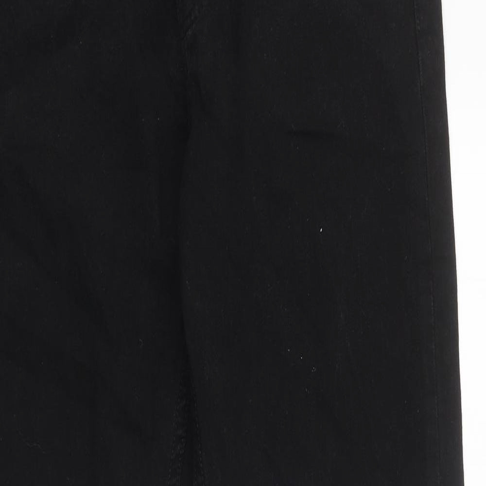 Burton Mens Black Cotton Straight Jeans Size 30 in L31 in Regular Zip