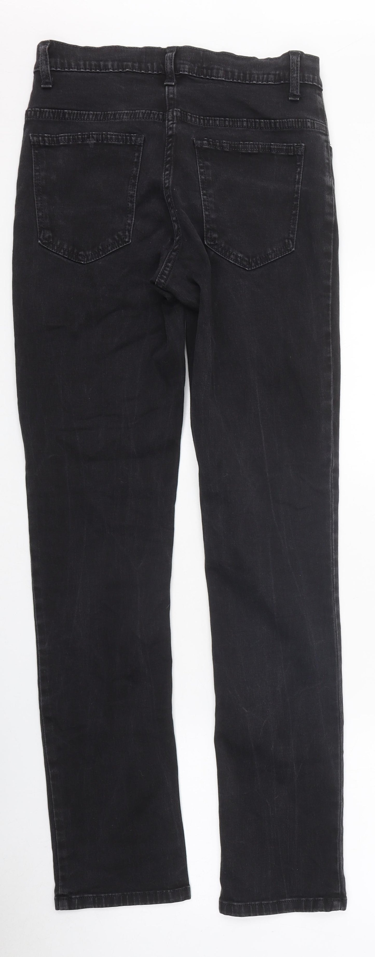 Amazing Women Womens Black 100% Cotton Skinny Jeans Size 10 L31 in Regular Zip