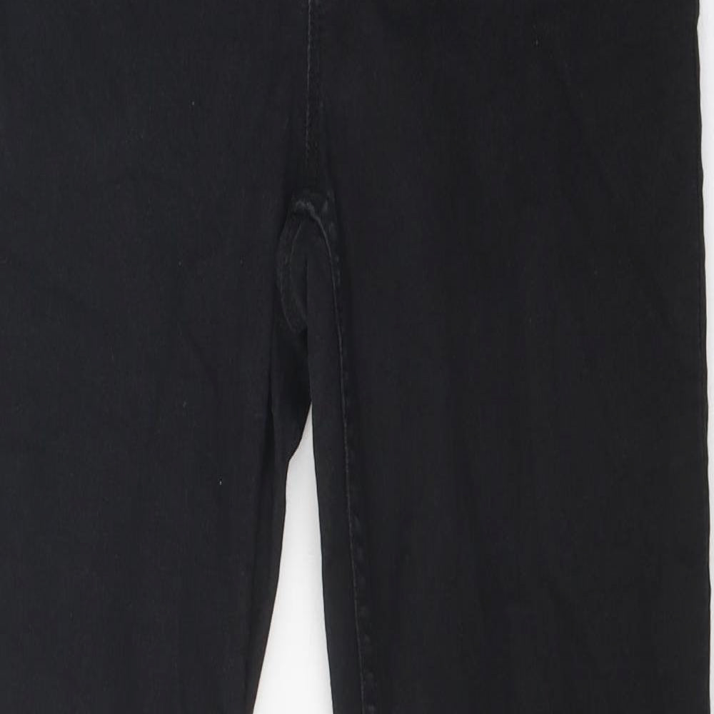 Divided Womens Black 100% Cotton Skinny Jeans Size 16 L28 in Regular Zip