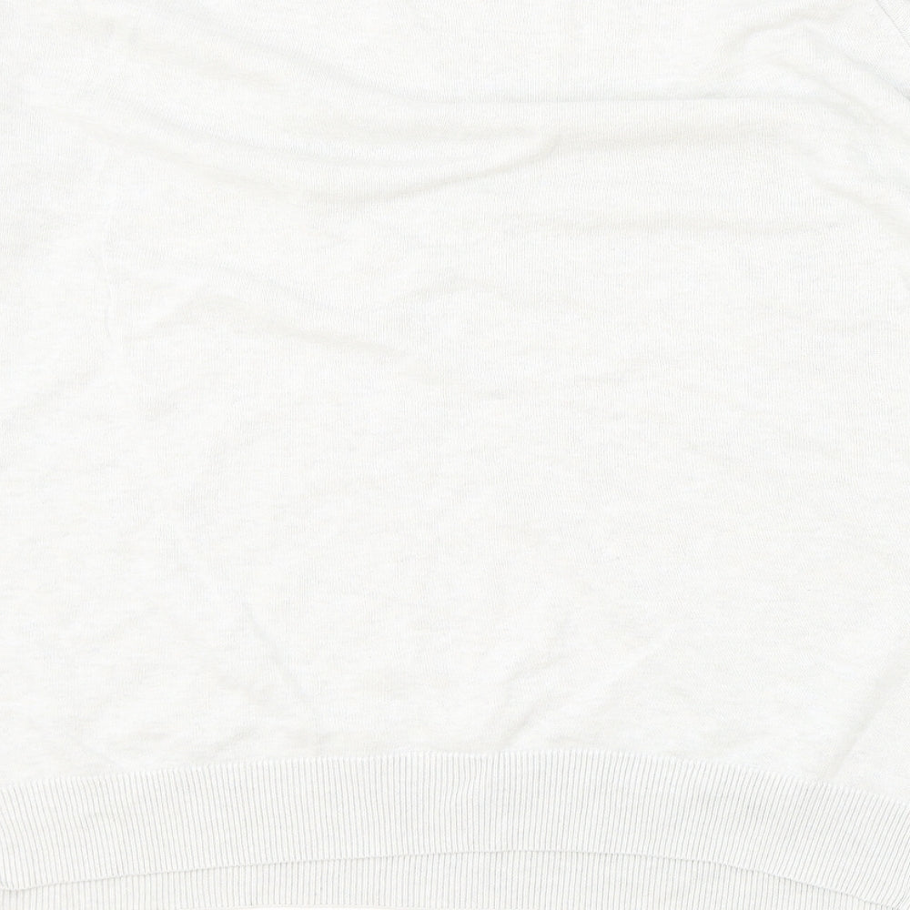 Threadbare Mens Grey Round Neck Cotton Pullover Jumper Size L