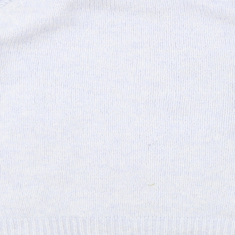 Zara Womens Blue Round Neck Polyester Pullover Jumper Size 16