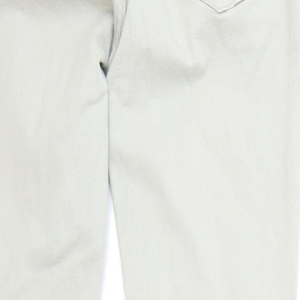 Barbour Womens Grey Cotton Skinny Jeans Size 26 in L24 in Regular Zip