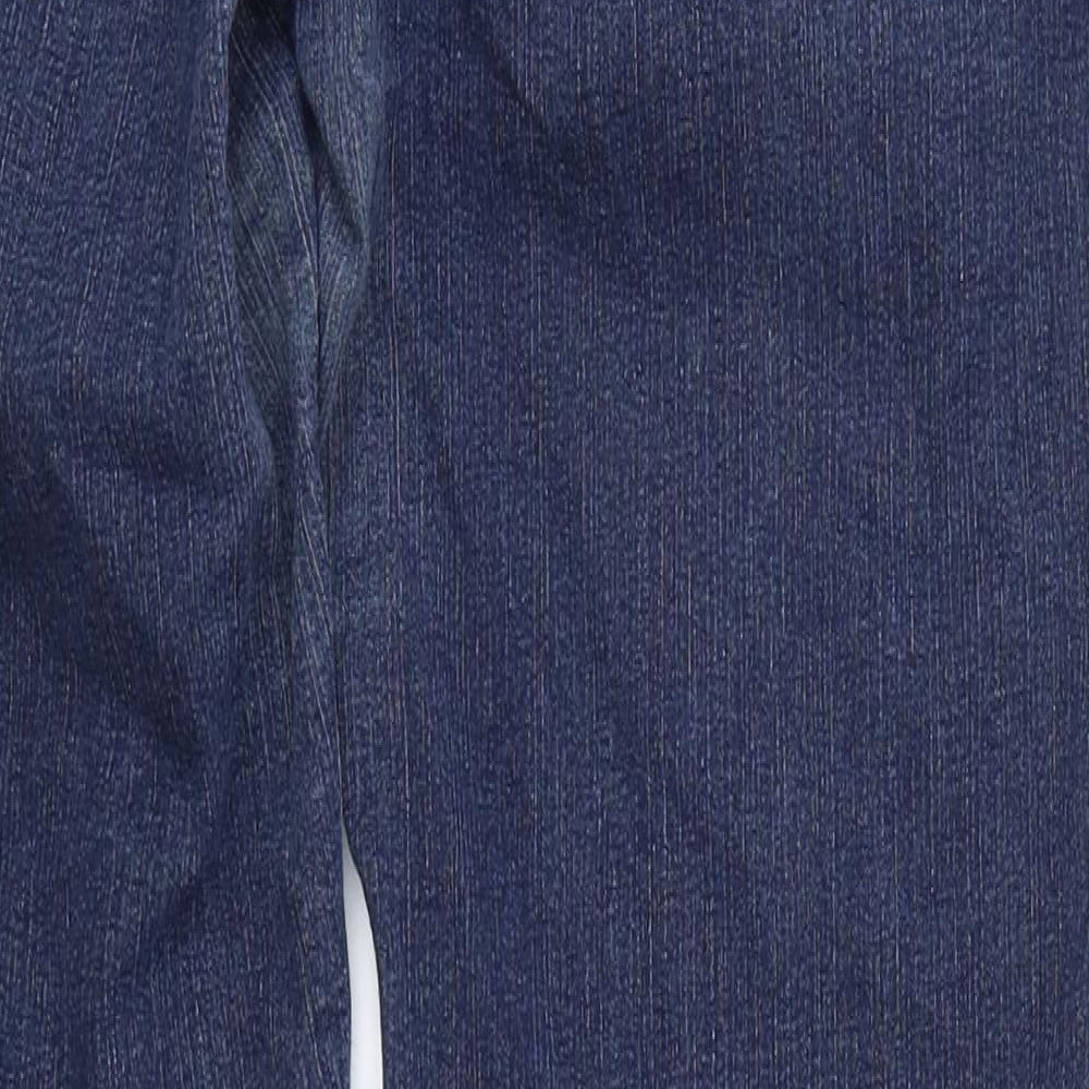 Marks and Spencer Womens Blue Cotton Skinny Jeans Size 38 in L31 in Regular