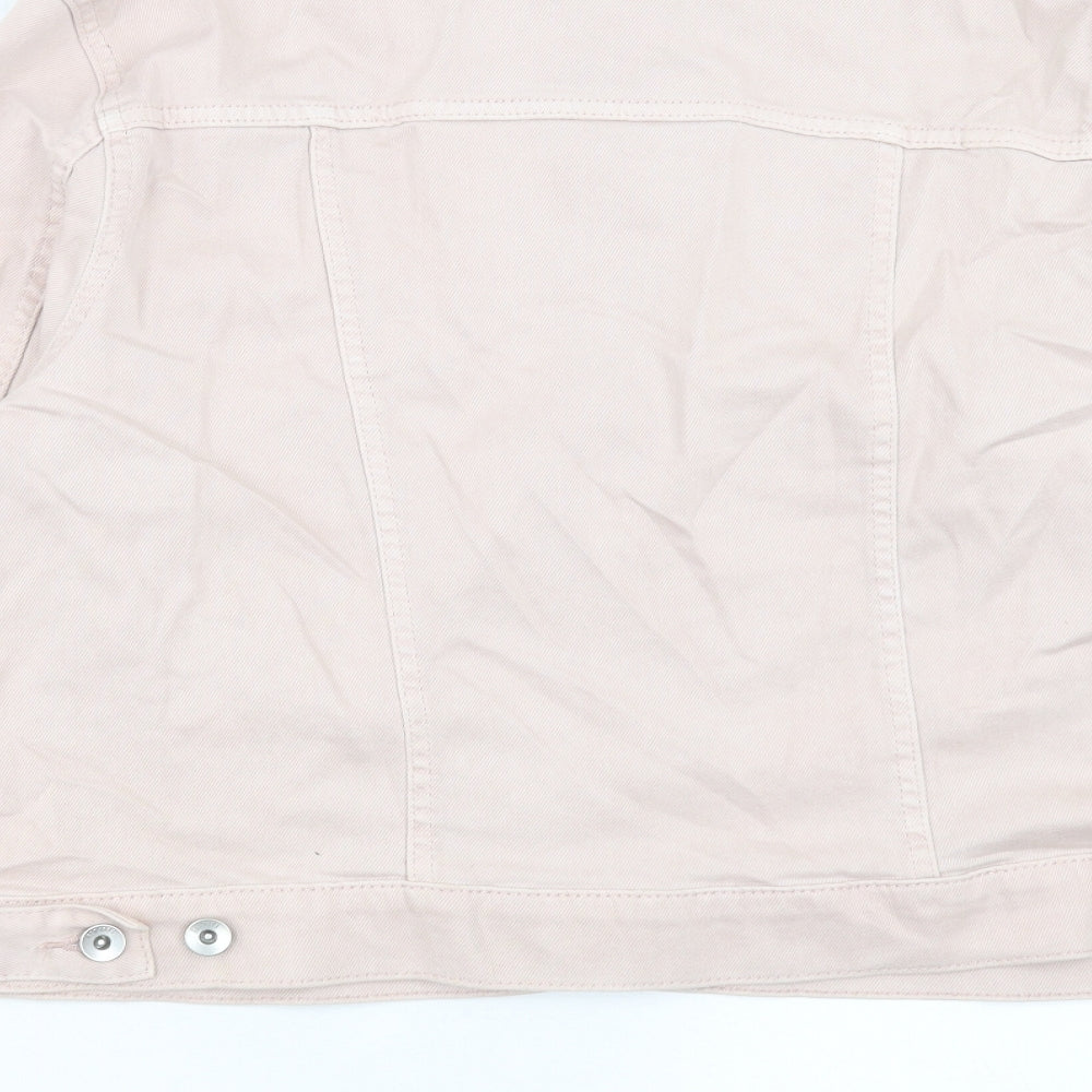 Marks and Spencer Womens Pink Jacket Size 16 Button