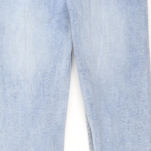 H&M Mens Blue Cotton Skinny Jeans Size 32 in L31 in Regular Button
