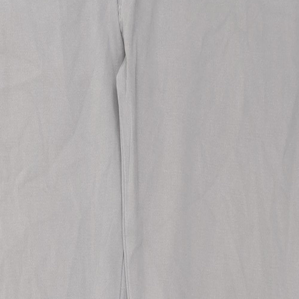 Signature by Levi Strauss & Co. Mens Grey Cotton Chino Trousers Size 34 in L30 in Slim Button