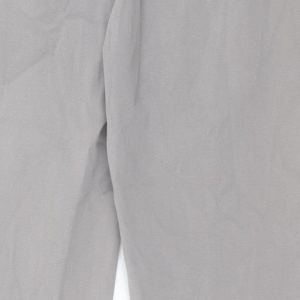 Signature by Levi Strauss & Co. Mens Grey Cotton Chino Trousers Size 34 in L30 in Slim Button