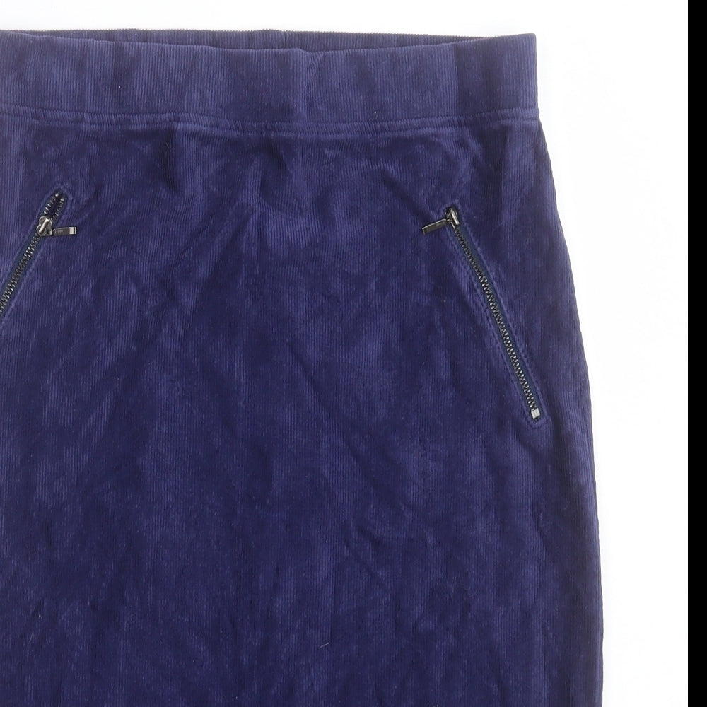 TU Womens Purple Cotton A-Line Skirt Size 14