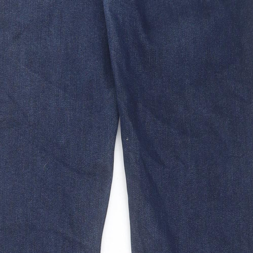 Armani Jeans Mens Blue Cotton Straight Jeans Size 38 in L32 in Regular Button