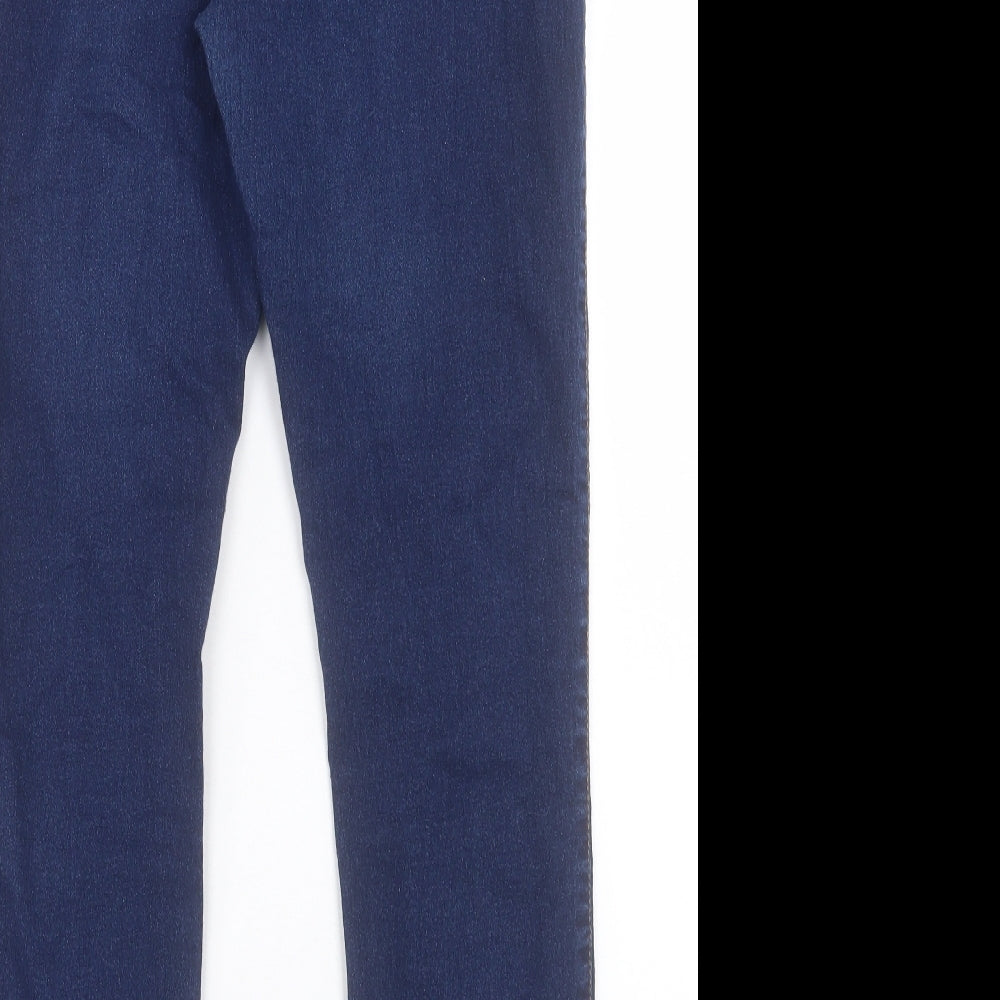 Denim & Co. Womens Blue Cotton Jegging Trousers Size 20 L29 in Regular