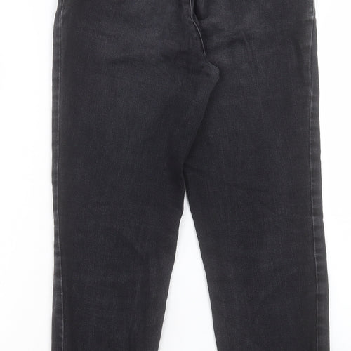 George Womens Black Cotton Tapered Jeans Size 8 L26 in Regular