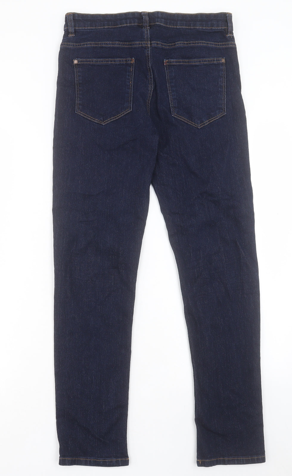 NEXT Boys Blue Cotton Straight Jeans Size 13 Years Regular Button