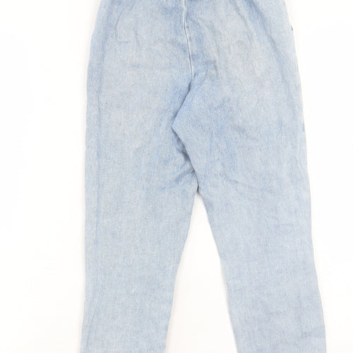 NEXT Girls Blue Cotton Straight Jeans Size 9 Months Regular Pullover