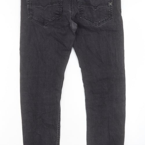 Diesel Mens Black Cotton Skinny Jeans Size 30 in L28 in Regular Button - Short Leg
