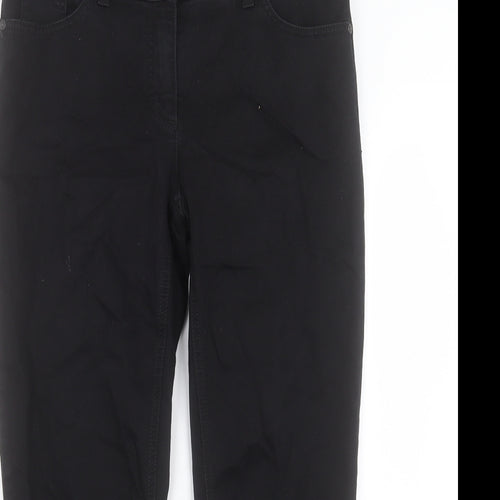 Gerry Weber Womens Black Cotton Straight Jeans Size 32 in L26 in Regular Button