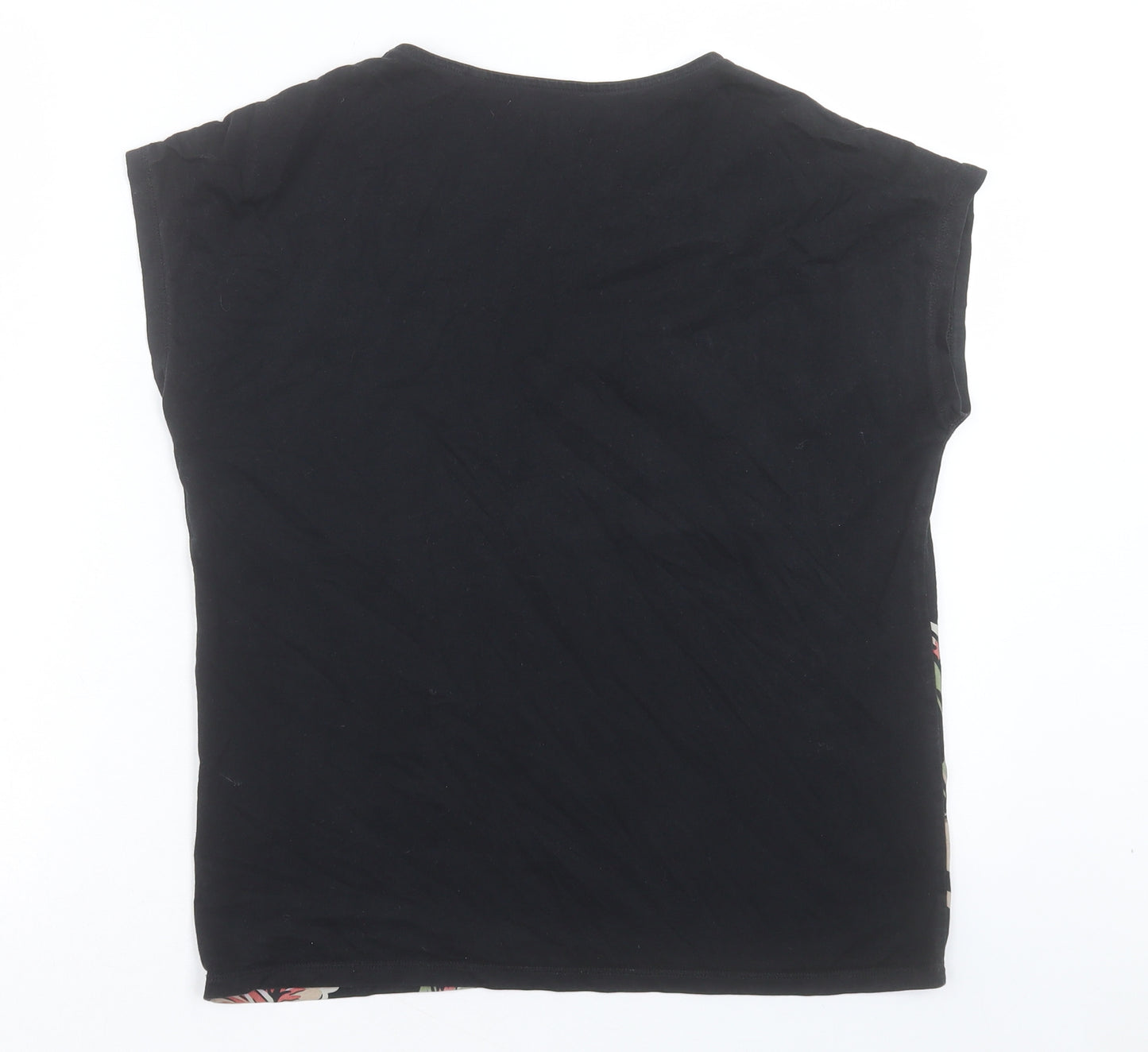 Uniqlo Womens Black Cotton Basic T-Shirt Size S Crew Neck