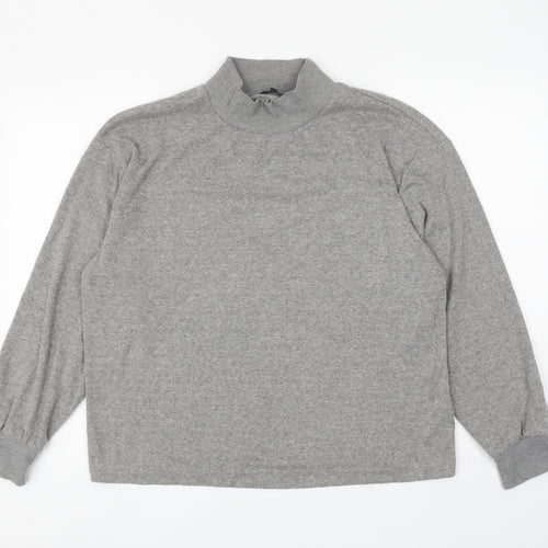 Marks and Spencer Womens Grey Viscose Pullover Sweatshirt Size 14 Pullover