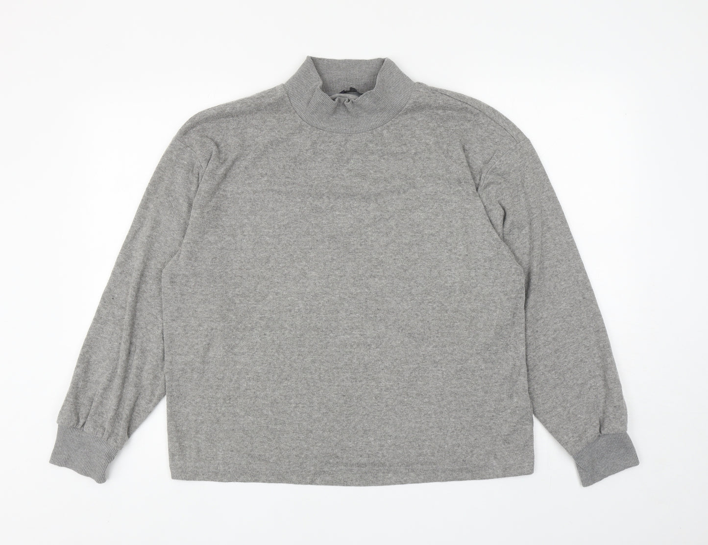 Marks and Spencer Womens Grey Viscose Pullover Sweatshirt Size 14 Pullover