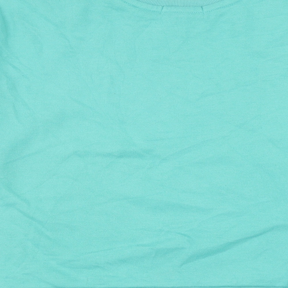 Primark Womens Green Cotton Pullover Sweatshirt Size 14 Pullover