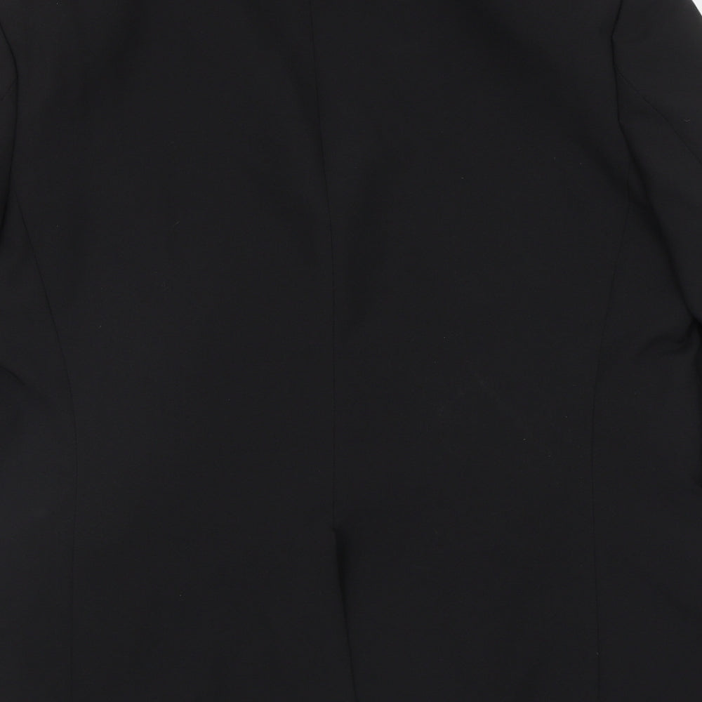 George Mens Black Polyester Jacket Blazer Size 44