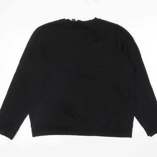 Primark Womens Black Cotton Pullover Sweatshirt Size L Pullover - Thank U, Next