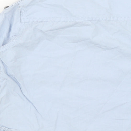 NEXT Boys Blue Cotton Basic Button-Up Size 3 Years Collared Button
