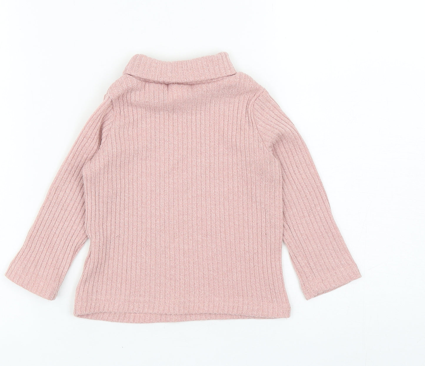 PatPat Girls Pink Polyester Pullover Jumper Size 18-24 Months Pullover