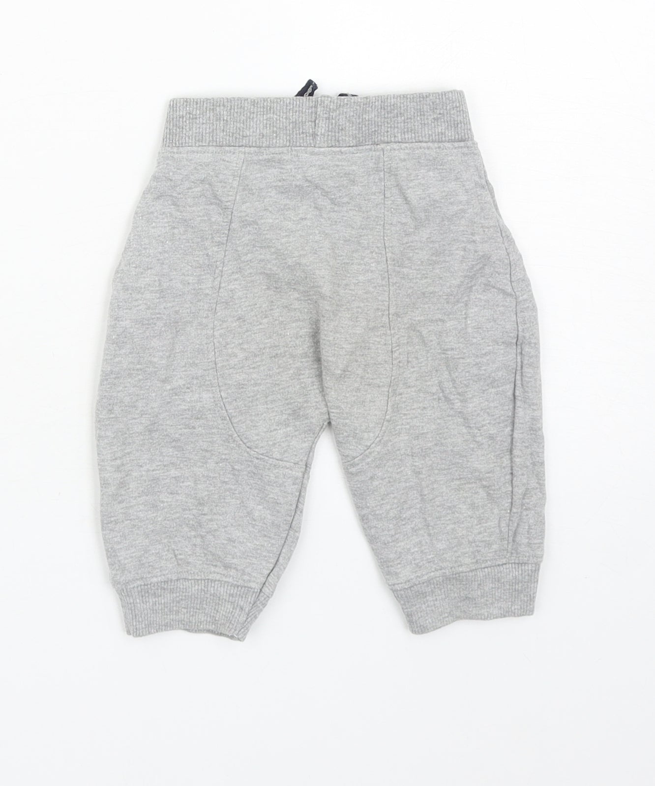 Peacocks Baby Grey Polyester Jogger Trousers Size 3-6 Months Drawstring