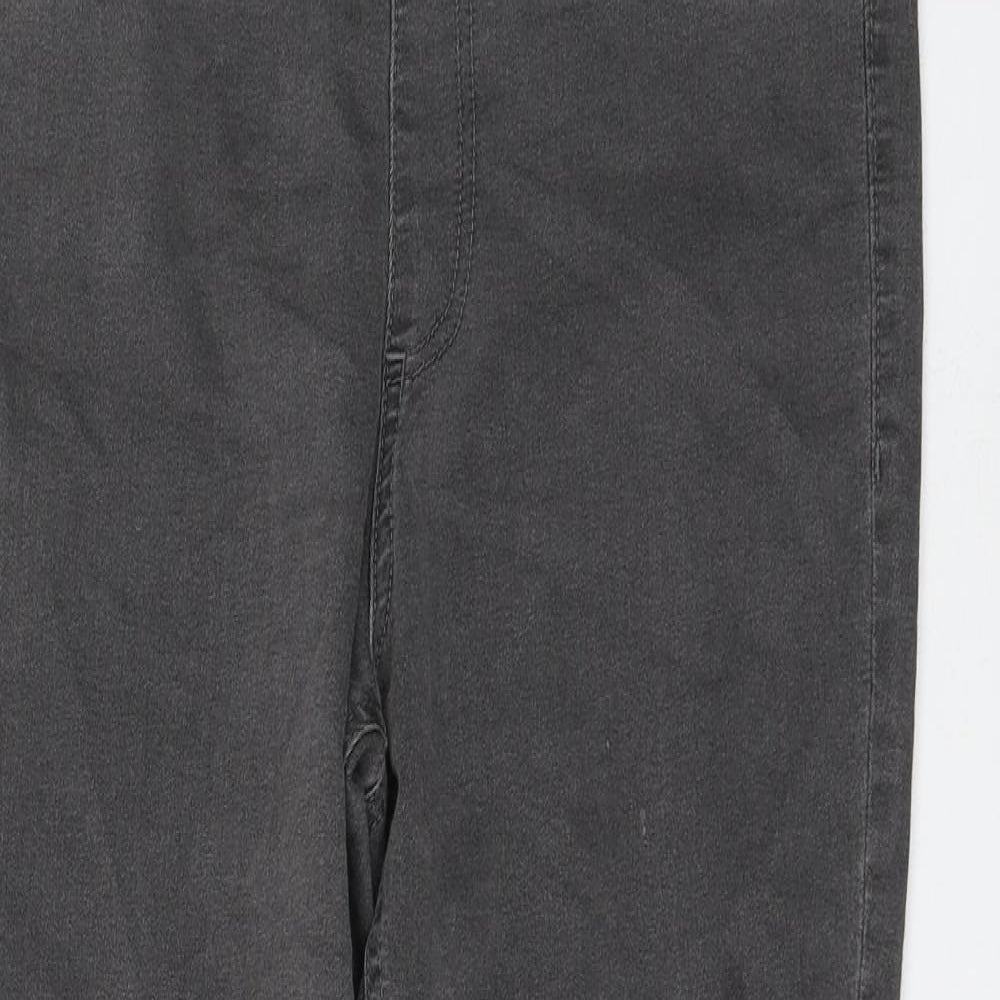 Marks and Spencer Womens Grey Cotton Jegging Jeans Size 12 L26 in Regular