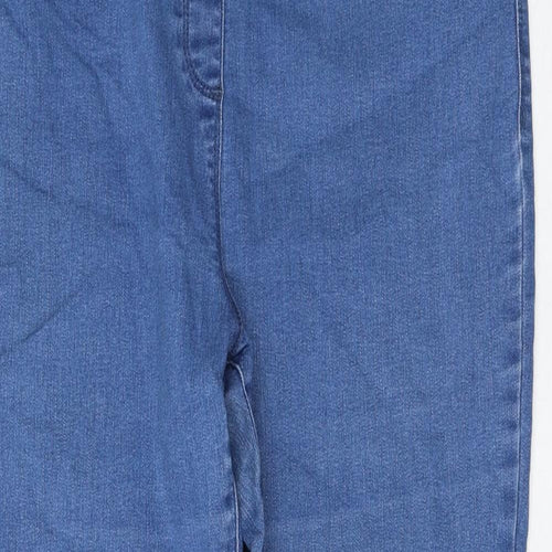 M&Co Womens Blue Cotton Jegging Jeans Size 16 L28 in Regular