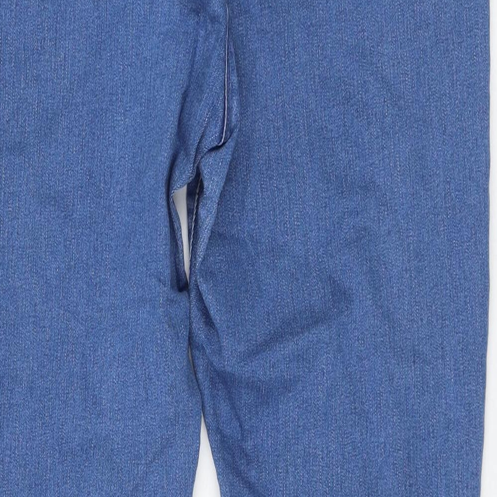 M&Co Womens Blue Cotton Jegging Jeans Size 16 L28 in Regular