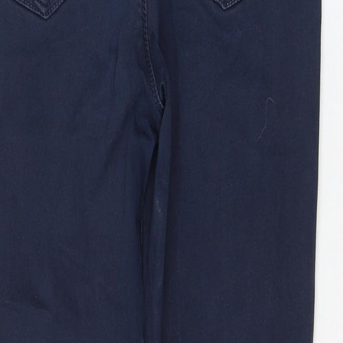 Maison De Nines Womens Blue Polyester Skinny Jeans Size 12 L30 in Regular Zip