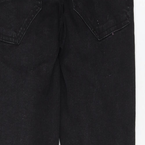 Brave Soul Womens Black Cotton Skinny Jeans Size 30 in L27 in Regular Zip