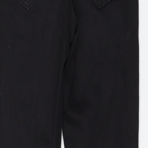 Miss Selfridge Womens Black Cotton Skinny Jeans Size 8 L26 in Regular Zip