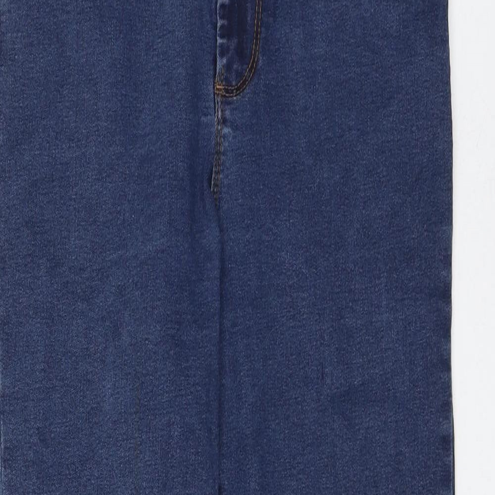 Primark Womens Blue Cotton Jegging Jeans Size 14 L26 in Regular Zip