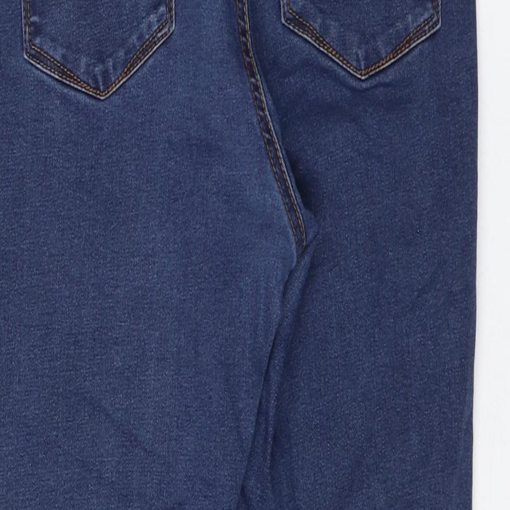 Primark Womens Blue Cotton Jegging Jeans Size 14 L26 in Regular Zip