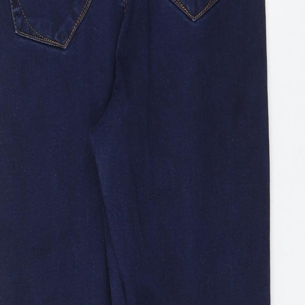 Primark Womens Blue Cotton Jegging Jeans Size 12 L25 in Regular Zip