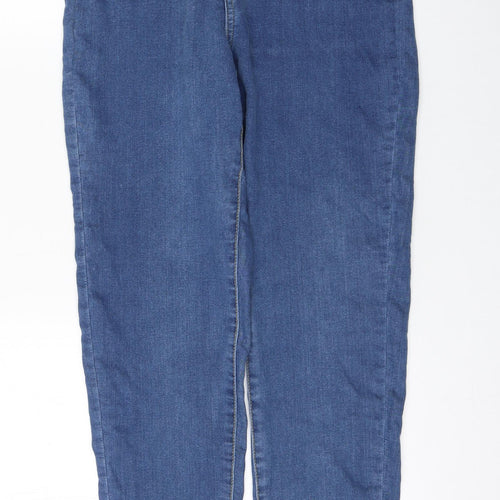 Missguided Womens Blue Cotton Jegging Jeans Size 10 L30 in Regular Zip