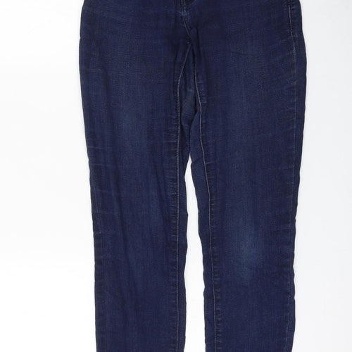 old na Womens Blue Cotton Skinny Jeans Size 6 L28 in Regular Zip