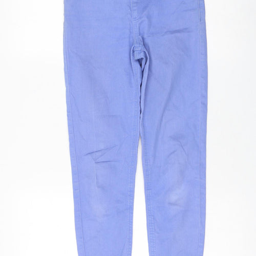 Marks and Spencer Womens Blue Cotton Jegging Jeans Size 6 L27 in Regular