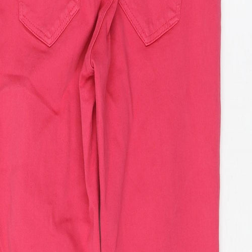 Dorothy Perkins Womens Pink Cotton Skinny Jeans Size 8 L25 in Regular Zip