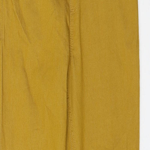 Marks and Spencer Womens Yellow Cotton Jegging Jeans Size 8 L28 in Regular