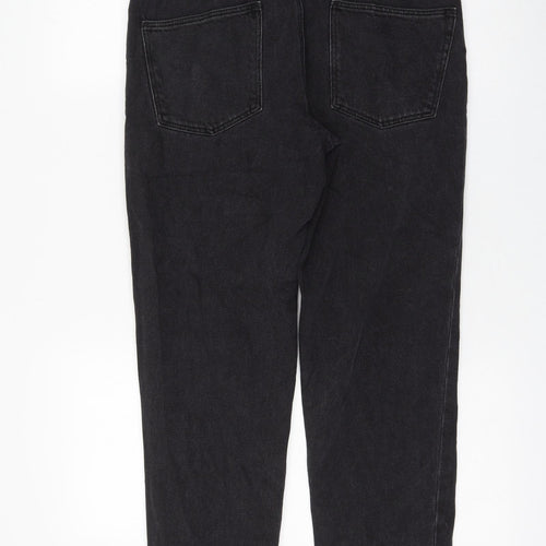 ASOS Womens Black Cotton Mom Jeans Size 29 in L32 in Regular Zip