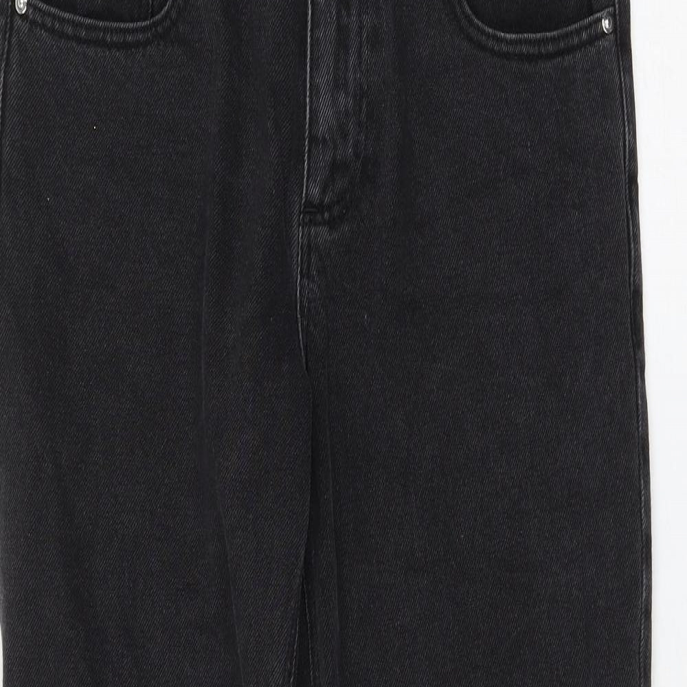 ASOS Womens Black Cotton Mom Jeans Size 29 in L32 in Regular Zip